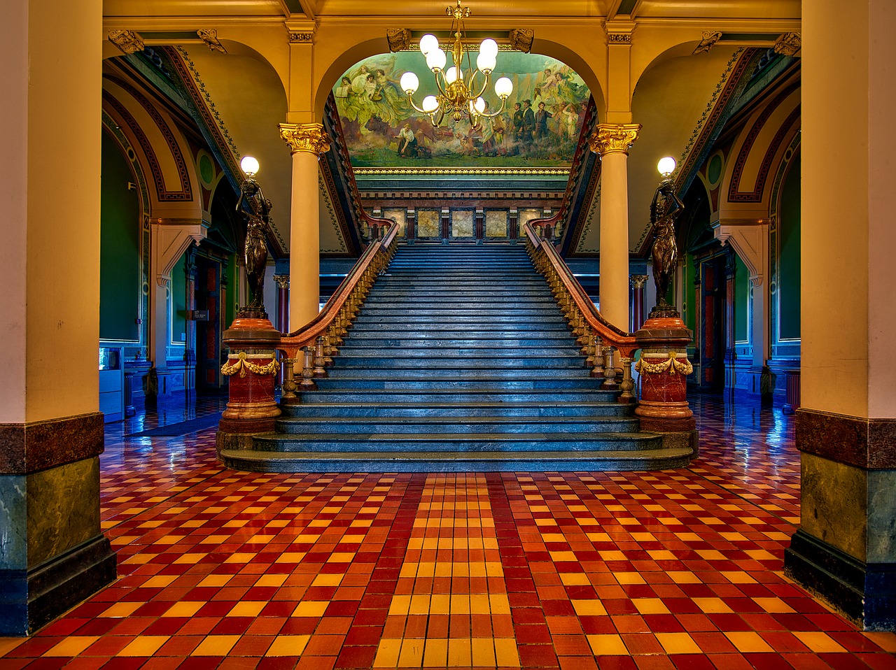 escalier en marbre